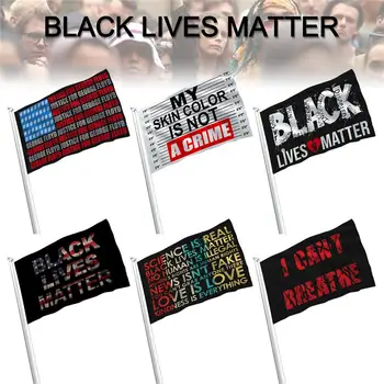 Eu nu Pot Respira Viața negrilor Contează Pavilion Stop Violența BLM Pace Protest Bannere Decorative Steaguri Pentru Gradina Decoratiuni de Curte