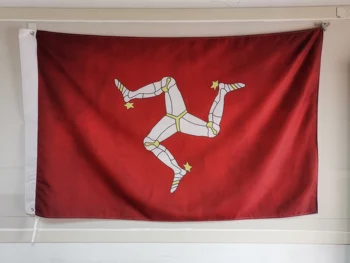 Isle of Man Antic face vechiul Steag Retro Steag 3X5FT 150X90CM Custome Banner alama metal de găuri