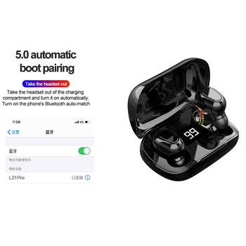 L21 Pro Căști Bluetooth tws pentru iPhone HiFi Stereo Wireless Bluetooth Headset Sport Căști pentru Xiaomi Smartphone Samsung