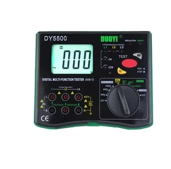 Noi DY5500 Izolare Tester Pământ Tester Metru Voltmetru Faza Indicator 4 În 1