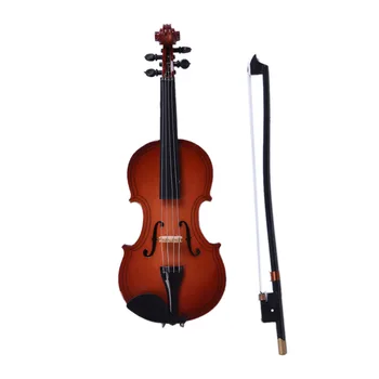 Noul Mini Vioara Versiune Imbunatatita, Cu Suport In Miniatura Din Lemn, Instrumente Muzicale De Colectare Ornamente Decorative Model