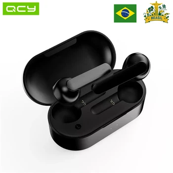 QCY T3 TWS de Amprente Touch căști fără Fir Bluetooth V5.0 3D Stereo Dual-Microfon căști